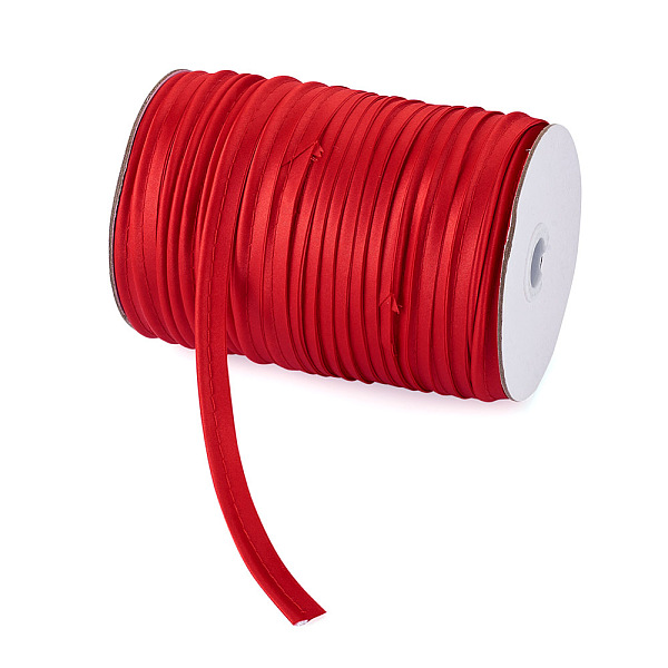 

PandaHall Polyester Fiber Ribbons, Red, 3/8 inch(11mm), 100m/roll Polypropylene None Red