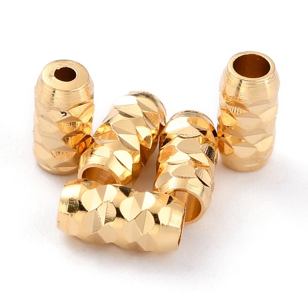 

PandaHall Brass Beads, Long-Lasting Plated, Barrel, Real 24K Gold Plated, 6x3mm, Hole: 1.8mm Brass Barrel