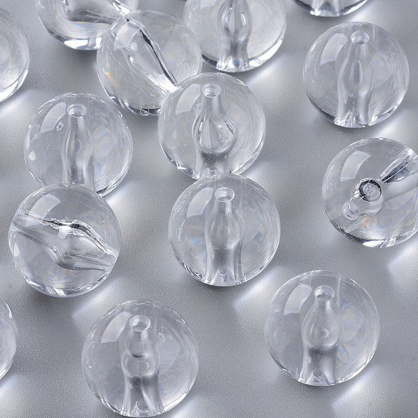 

PandaHall Transparent Acrylic Beads, Round, Clear, 20x19mm, Hole: 3mm Acrylic Round Clear
