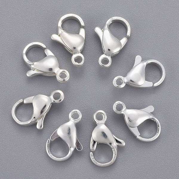 

PandaHall 304 Stainless Steel Lobster Claw Clasps, Parrot Trigger Clasps, Silver Color Plated, 12x7x3.5mm, Hole: 1.4mm 304 Stainless Steel...