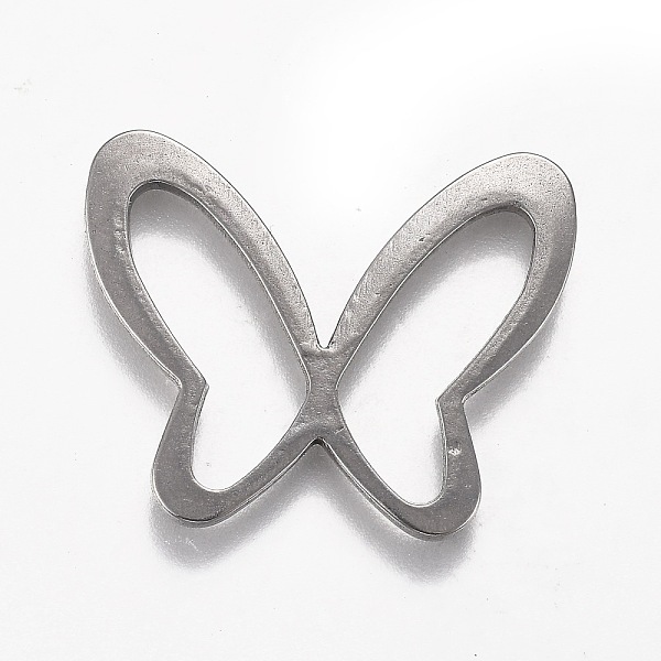 

PandaHall 304 Stainless Steel Linking Rings, Butterfly, Stainless Steel Color, 24x29.5x2mm 304 Stainless Steel Butterfly