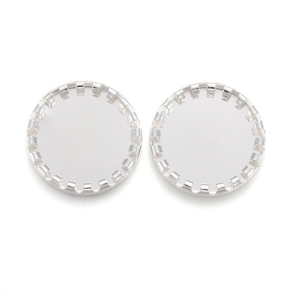 

PandaHall 304 Stainless Steel Cabochon Settings, Serrated Edge Bezel Cups, Flat Round, Silver, Tray: 14mm, 17x2mm 304 Stainless Steel Flat...