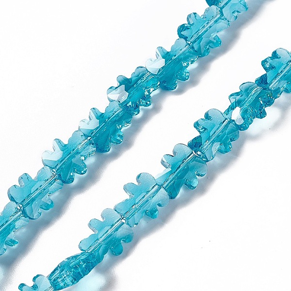 

PandaHall Transparent Electroplate Glass Beads Strands, Faceted, Bear, Deep Sky Blue, 8.5x9.5x4mm, Hole: 1mm, about 80pcs/strand, 25.20 inch...