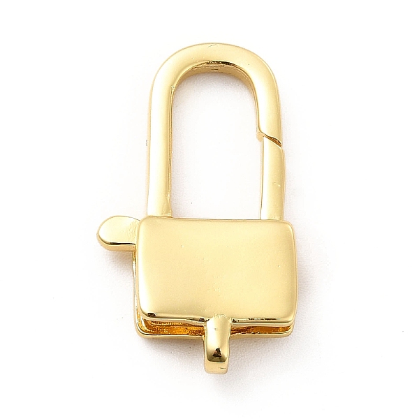 

PandaHall Rack Plating Brass Lobster Claw Clasps, Long-Lasting Plated, Cadmium Free & Lead Free, Lock, Real 18K Gold Plated, 26x15x4.5mm...