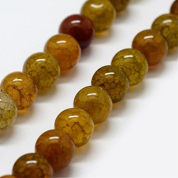 

PandaHall Natural Dragon Veins Agate Beads Strands, Dyed & Heated, Round, 6~6.5mm, Hole: 1mm, about 63pcs/strand, 15 inch Dragon Veins Agate..., Green