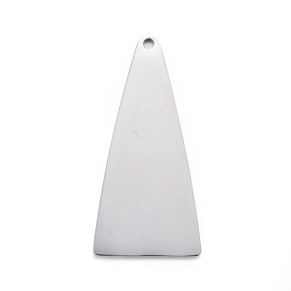 

PandaHall 304 Stainless Steel Pendants, Stamping Blank Tag, Triangle, Stainless Steel Color, 27x12x1mm, Hole: 1.2mm 304 Stainless Steel...