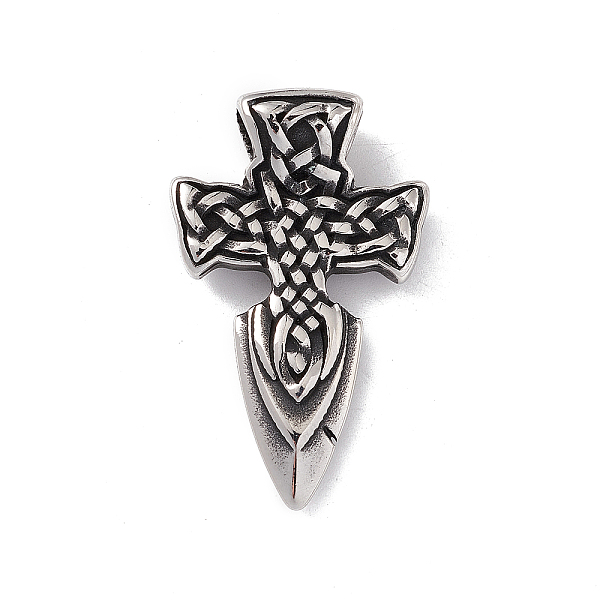 

PandaHall 304 Stainless Steel Manual Polishing Pendants, Nordic Viking Freyr Sword Amulet Charms, Antique Silver, 42x26x5mm, Hole: 5.5mm 304...