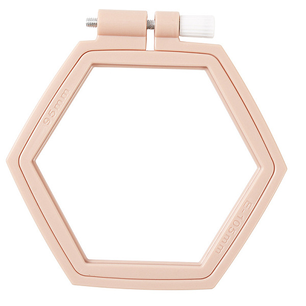 

PandaHall ABS Plastic Cross Stitch Embroidery Hoops, Embroidered Display Frame, Sewing Tools Accessory, Light Salmon, 95x105mm Plastic...