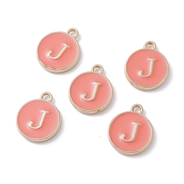 

PandaHall (Defective Closeout Sale Border damaged) Golden Plated Alloy Enamel Charms, Cadmium Free & Lead Free, Enamelled Sequins, Flat..., Pink