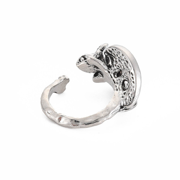 

PandaHall Men's Snake Wrap Alloy Open Cuff Ring, Animal Wide Chunky Ring, Cadmium Free & Lead Free, Antique Silver, US Size 7 1/4(17.5mm)...