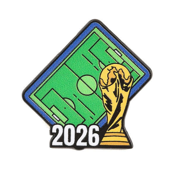 サッカーボール型合金エナメルピン