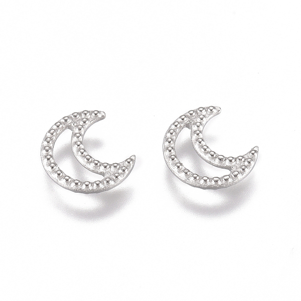 

PandaHall 304 Stainless Steel Linking Rings, Moon, Stainless Steel Color, 8x7x1.5mm, Inner Diameter: 2x6mm 304 Stainless Steel Moon