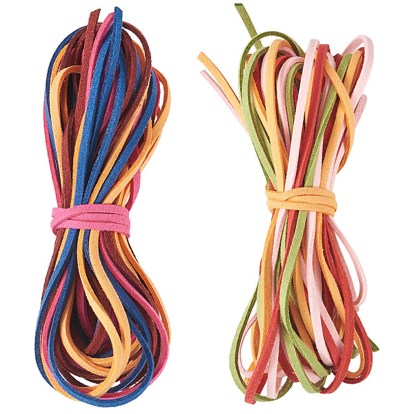 2 lot de cordons en faux daim