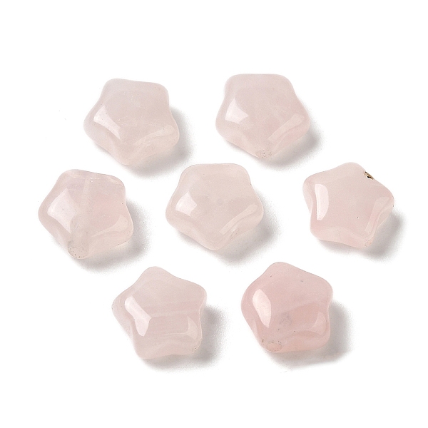 

PandaHall Natural Rose Quartz Beads, Star, 10.6~11x11x5.3~5.5mm, Hole: 1.2~1.4mm Rose Quartz Star