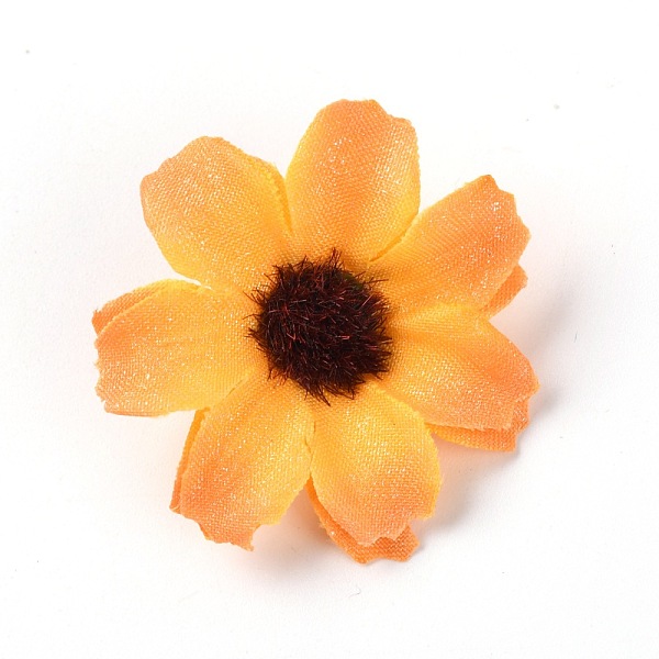 

PandaHall Silk Cloth Artifical Flower, For DIY Wedding Party Garland Decoration, Daisy, Gold, 35~38x10mm Cloth Flower Gold