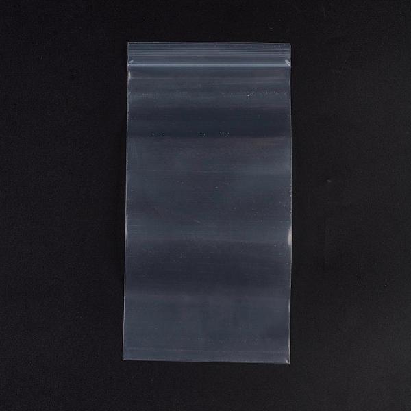 PandaHall Plastic Zip Lock Bags, Resealable Packaging Bags, Top Seal, Self Seal Bag, Rectangle, White, 20x10cm, Unilateral Thickness: 3.9...