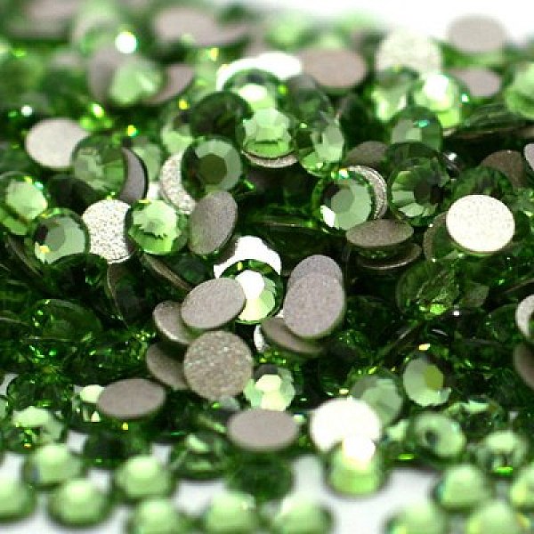 Perle en verre de dos plat