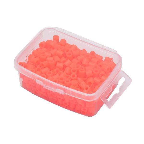 

PandaHall 1 Box 5mm Hama Beads PE DIY Fuse Beads Refills for Kids, Tube, Coral, 5x5mm, Hole: 3mm, about 500pcs/box Plastic Tube Red