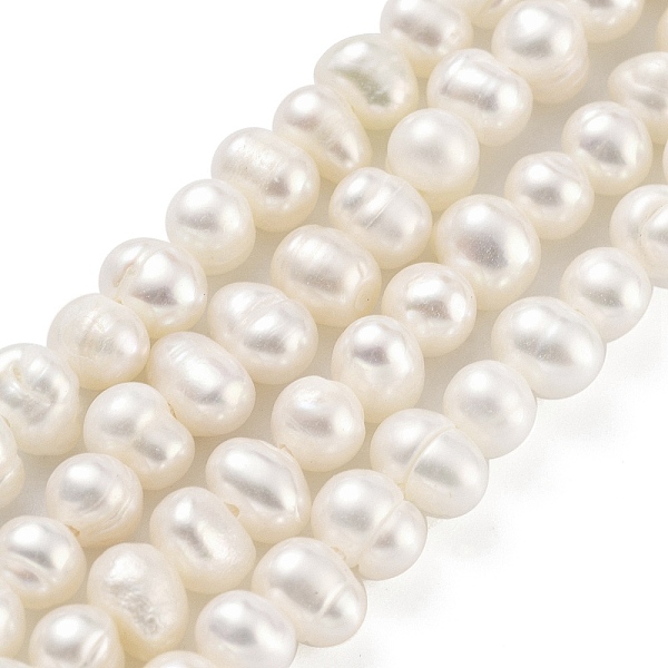 

PandaHall Natural Cultured Freshwater Pearl Beads Strands, Potato, Antique White, 4~4.5mm, Hole: 0.5mm, about 38pcs/strand, 6.89~7.09...