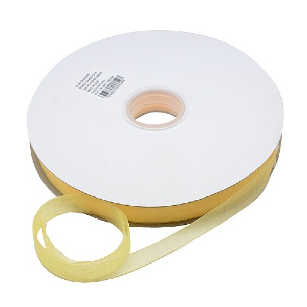 

PandaHall Polyester Organza Ribbon, Champagne Yellow, 3/8 inch(9mm), 200yards/roll(182.88m/roll) Polyester None Yellow