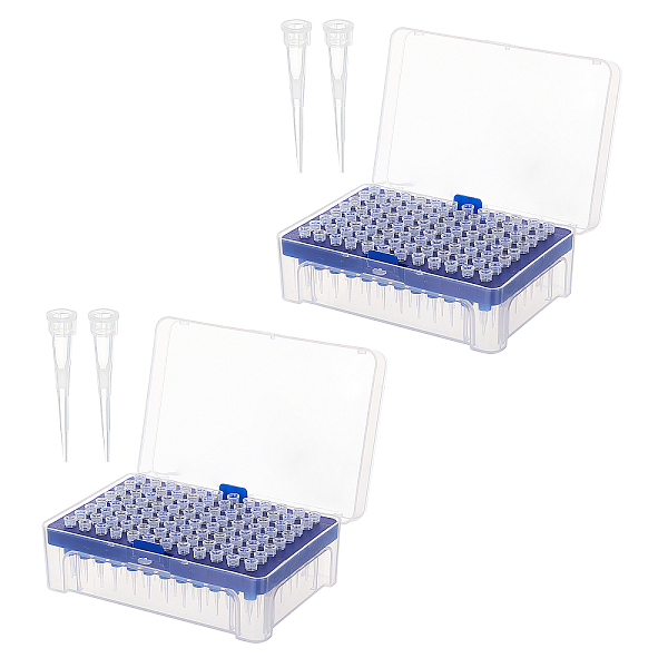 

PandaHall SUPERFINDINGS 2Box Plastic Pipettor Heads, with Plastic Storage, Lab Supplies, Clear, 31.5x6mm, Inner Diameter: 3.5mm, 96pcs/box...