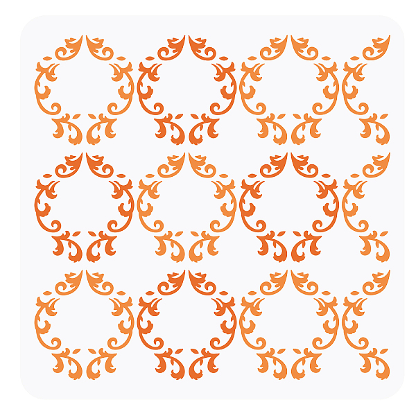 

PandaHall PET Hollow Out Drawing Painting Stencils, for DIY Scrapbook, Photo Album, Floral Pattern, 30x30cm Plastic Flower