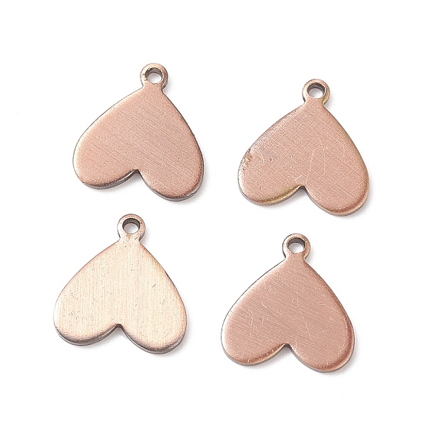 

PandaHall Brass Charms, Stamping Blank Tag, Long-Lasting Plated, Heart, Brushed Red Copper, 12x11x1mm, Hole: 1.2mm Brass Heart