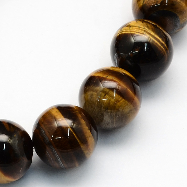 

PandaHall Natural Tiger Eye Round Beads Strands, 8.5mm, Hole: 1.2mm, about 47pcs/strand, 15.5 inch Tiger Eye Round