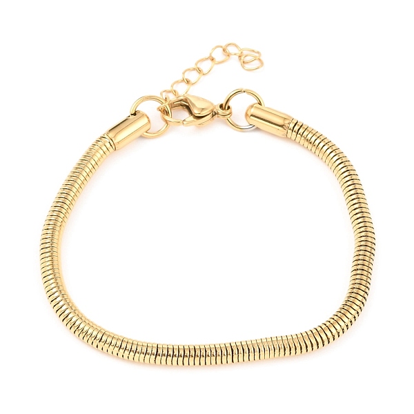 

PandaHall Unisex 304 Stainless Steel Round Snake Chain Bracelets, with Lobster Claw Clasps, Golden, 7-7/8 inch(20cm), 4mm 304 Stainless...