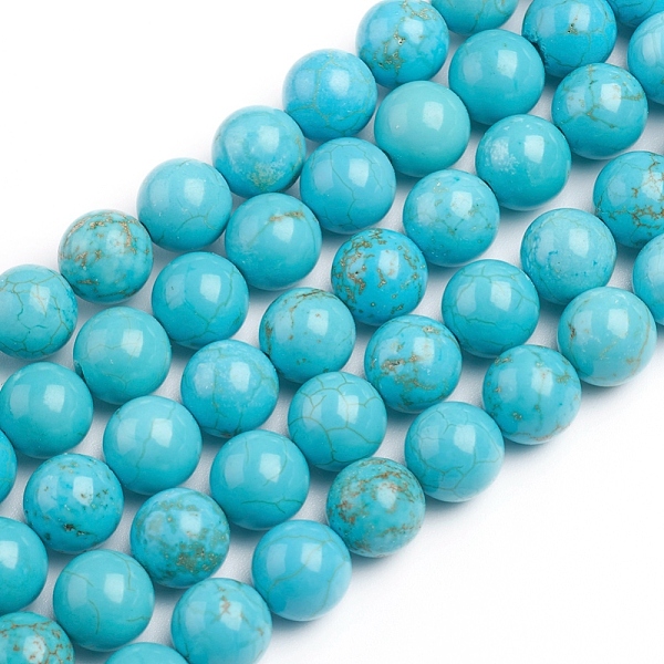 

PandaHall Natural Magnesite Beads Strands, Dyed & Heated, Round, 8.3~8.4mm, Hole: 1mm, about 48pcs/strand, 15.55 inch(39.5cm) Magnesite...