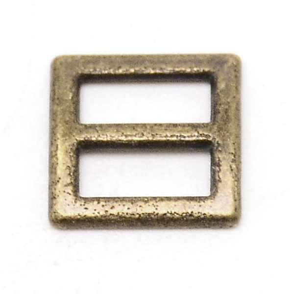 

PandaHall Alloy Slide Buckles, Square, Antique Bronze, 8.7x8.7x1~1.3mm Alloy Square