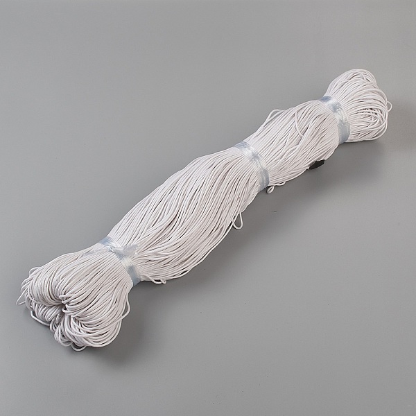 

PandaHall Chinese Waxed Cotton Cord, Macrame Bracelet Necklace Jewelry Making, White, 1.5mm, about 382.76 yards(350m)/bundle Waxed Cotton...