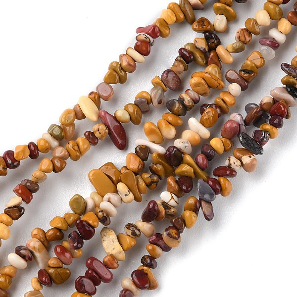 

PandaHall Natural Mookaite Beads Strands, Chip, 1.5~4.5x3~13x2.5~8mm, Hole: 0.6mm, 30.94~31.97 inch(78.6~81.2cm) Mookaite Chip