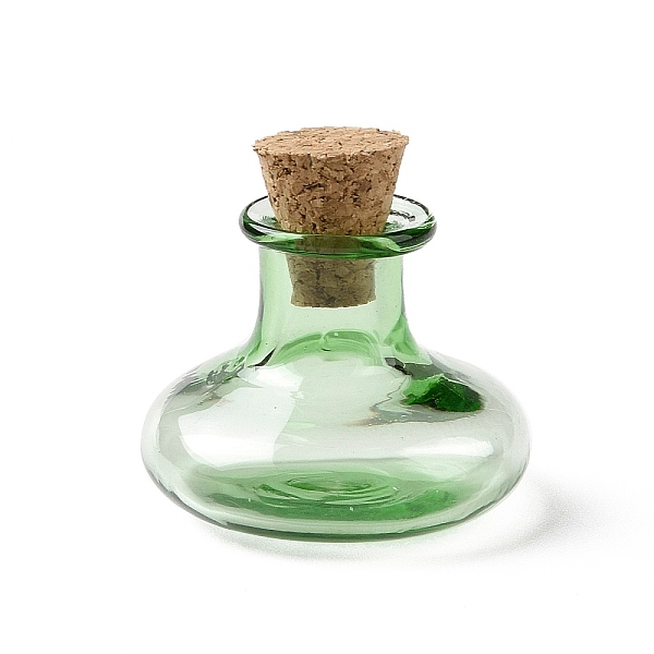 

PandaHall Miniature Glass Bottles, with Cork Stoppers, Empty Wishing Bottles, for Dollhouse Accessories, Jewelry Making, Lime Green...