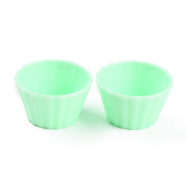 

PandaHall Mini Plastic Simulated Egg Tart Cup, Miniature Landscape Kitchen Model Dollhouse Accessories Decorations, Spring Green, 37x21mm...