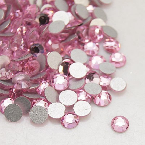 

PandaHall Glass Flat Back Rhinestone, Grade A, Back Plated, Faceted, Half Round, Light Rose, SS5, 1.7~1.8mm, 1440pcs/bag Glass Rhinestone..., Pink