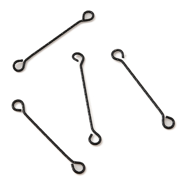 

PandaHall 316 Surgical Stainless Steel Eye Pins, Double Sided Eye Pins, Electrophoresis Black, 24 Gauge, 30x3.5x0.5mm, Hole: 2.5x1.9mm 316...