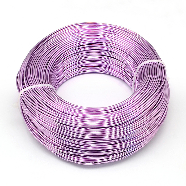 

PandaHall Round Aluminum Wire, Flexible Craft Wire, for Beading Jewelry Doll Craft Making, Medium Orchid, 20 Gauge, 0.8mm, 300m/500g(984.2..., Purple