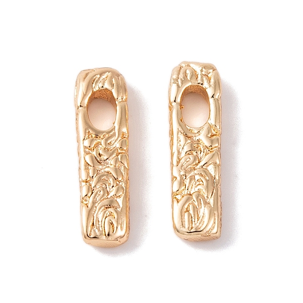 

PandaHall Brass Pendants, Rectangle, Real 18K Gold Plated, 16x4.5x2.5mm, Hole: 4x2.5mm Brass Rectangle