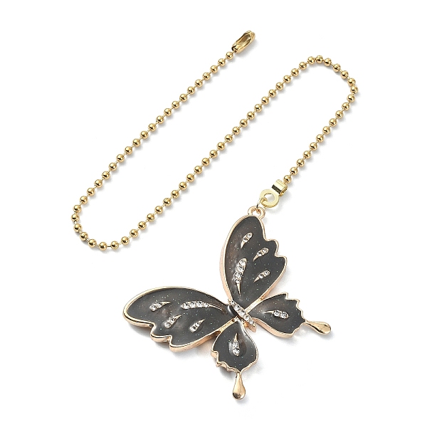 

PandaHall Butterfly Alloy Rhinestone Ceiling Fan Pull Chain Extenders, with 304 Stainless Steel Ball Chains, Black, 372mm Alloy Butterfly...