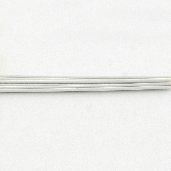 

PandaHall Tiger Tail Wire, Nylon-coated 201 Stainless Steel, WhiteSmoke, 0.38mm, about 6889.76 Feet(2100m)/1000g Stainless Steel Round White