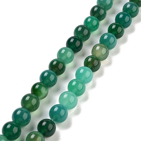 

PandaHall Natural Green Onyx Agate Dyed Round Bead Strands, 8mm, Hole: 1mm, about 49pcs/strand, 15.7 inch Green Onyx Agate Round