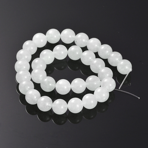 Chapelets De Perle En Jade Blanc Naturel