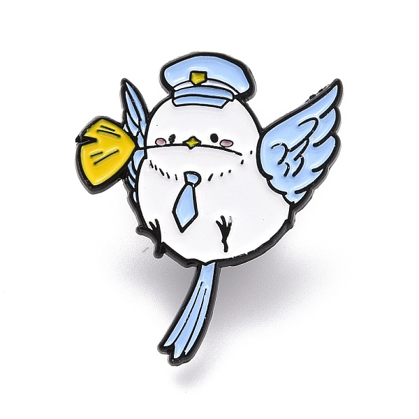 

PandaHall Pigeon Race Enamel Pin, Animal Alloy Enamel Brooch for Backpack Clothes, Electrophoresis Black, White, 33x28x10.5mm, Pin: 1mm....