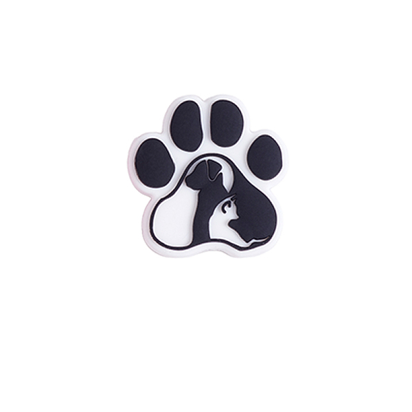 

PandaHall Dog Paw Print Silicone Focal Beads, Chewing Beads For Teethers, DIY Nursing Necklaces Making, Black, 29.5x27x8mm Silicone Paw...