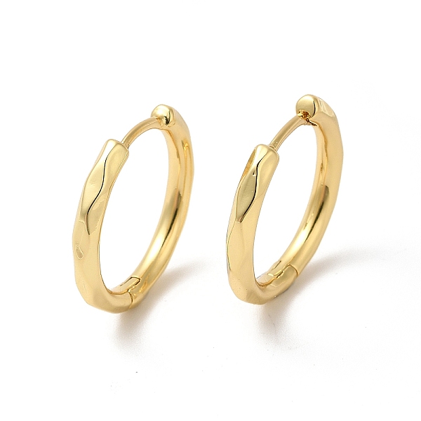 

PandaHall Rack Plating Brass Hinged Hoop Earrings for Women, Cadmium Free & Nickel Free & Lead Free, Real 18K Gold Plated, 18x19x3mm, Pin...