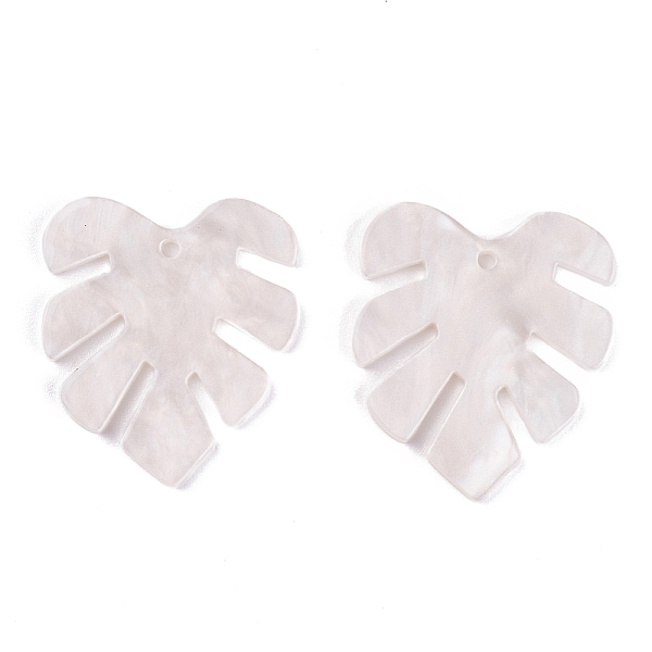 

PandaHall Acrylic Pendants, for DIY Earring Accessories, Leaf, Misty Rose, 29.5x26x2mm, Hole: 1.6mm Acrylic Leaf