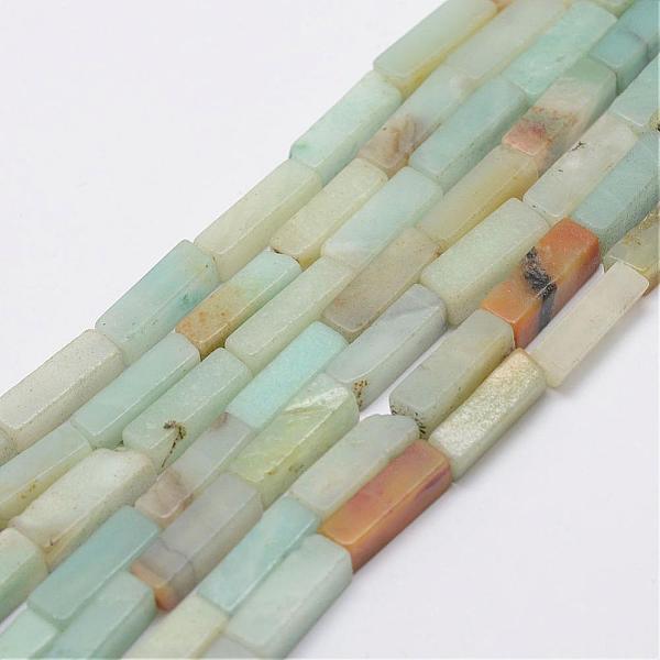 

PandaHall Natural Flower Amazonite Beads Strands, Frosted, Cuboid, 12~15x4~5x4~5mm, Hole: 1mm, about 29pcs/Strand, 15.3 inch(39cm) Flower...