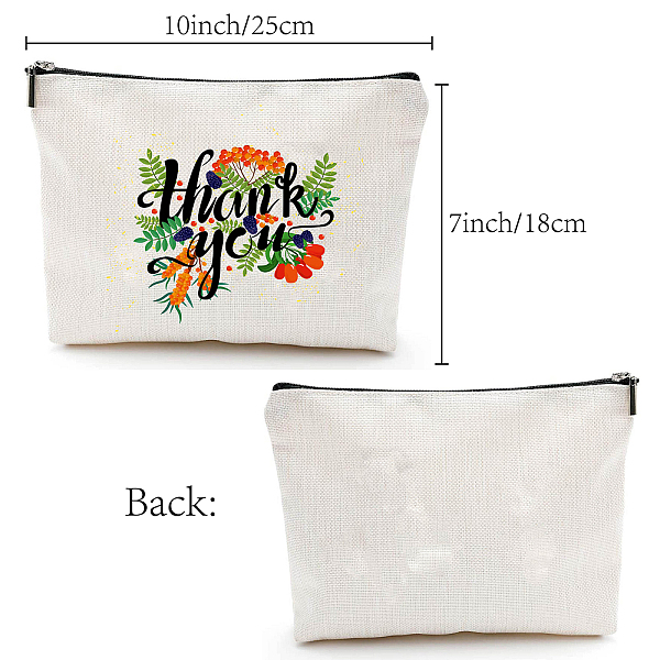 

PandaHall 12# Cotton-polyester Bag, Stroage Bag, Rectangle, Flower Pattern, 18x25cm Cloth Flower