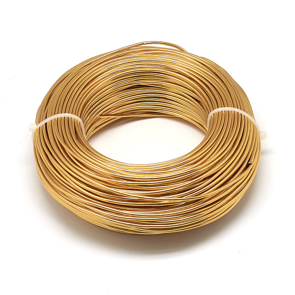 

PandaHall Round Aluminum Wire, Bendable Metal Craft Wire, Flexible Craft Wire, for Beading Jewelry Doll Craft Making, Goldenrod, 15 Gauge..., Gold